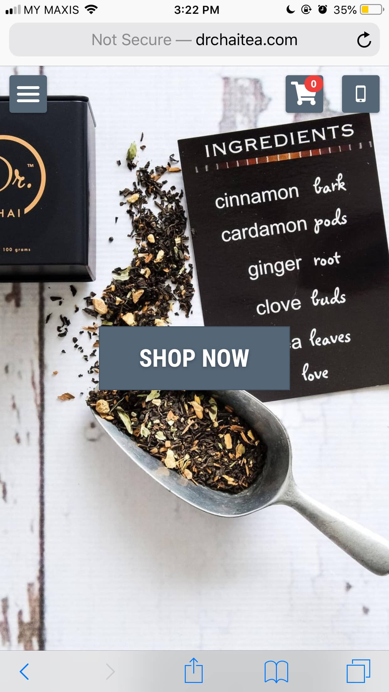 Dr Chai Tea Mobile Website Dr Chai Tea Mobile Website